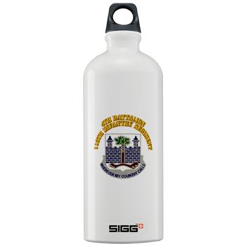 4B118IR - M01 - 03 - DUI - 4th Bn - 118th Infantry Regt with Text - Sigg Water Bottle 1.0L - Click Image to Close